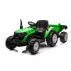 LEAN CARS HC-306 Tractor a batería con remolque Verde claro 24V