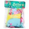 LEAN TOYS Libro sensorial de tela Animales marinos Crujido Sonajero