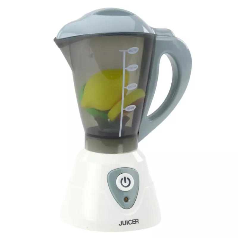 LEAN TOYS Batidora de cocina interactiva para niños con luces, sonidos y fruta de juguete