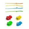 LEAN TOYS Juego arcade interactivo Juego de pesca a batería Rosa