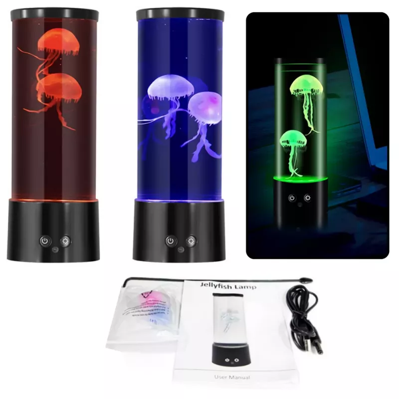LEAN Lámpara de medusa LED decorativa a pilas con cable USB