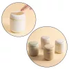 LEAN Mini papelera con tapa abatible universal elegante beige