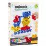 LEAN TOYS Juego de habilidad torre de equilibrio piedras animales bloques de colores