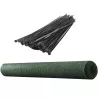 LEAN Red de sombreo para valla ocultación verde 1,5M 25M 140g/m²