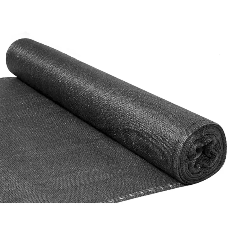 LEAN Red de sombreo para valla ocultación negro 1,5M 25M 70g/m²