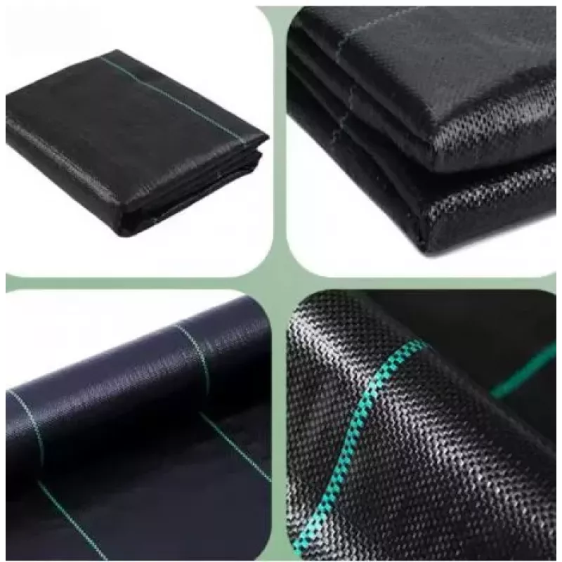 LEAN Agrotextil negro 160 cm x 50 m UV 90 g antimalezas Agrotextil + anclajes