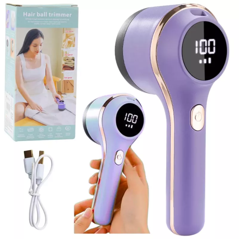LEAN Quitapelusas eléctrico 3 velocidades morado