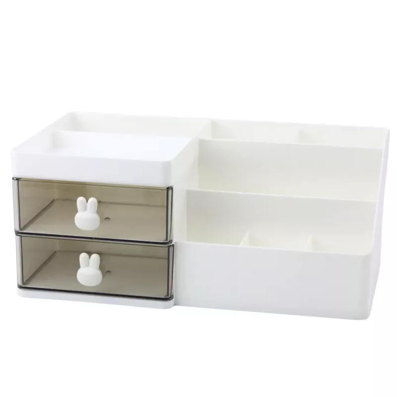 LEAN Organizador de escritorio funcional con cajones y compartimentos - blanco