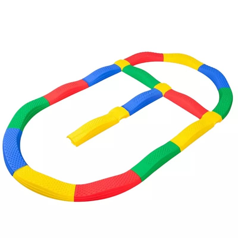 LEAN TOYS Circuito sensorial tablas de equilibrio 16 tablas antideslizantes uniones