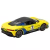 LEAN TOYS Coche deportivo de metal con luz y sonido, amarillo, 1:22