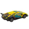 LEAN TOYS Coche deportivo RC teledirigido luces LED amarillo 1:22