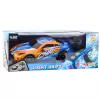 LEAN TOYS Coche deportivo RC con carrocería drift luminosa naranja