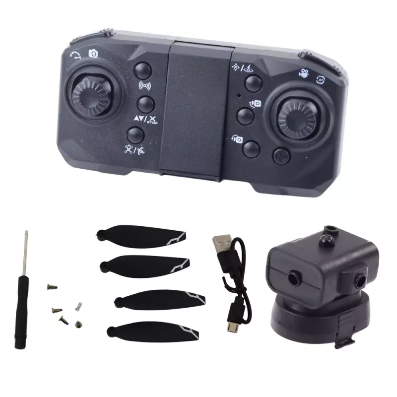 LEAN TOYS Dron D11 mando a distancia cámara HD WIFI control por gestos mando a distancia amarillo