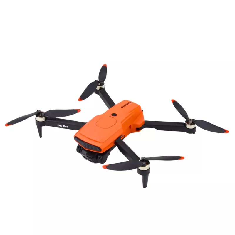 LEAN TOYS Dron D6 PRO doble cámara HD luces LED naranja