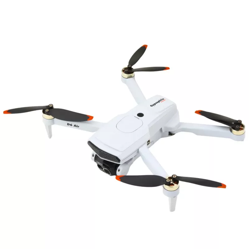 LEAN TOYS Dron D6 PRO cámara luces LED app gris claro