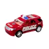 LEAN TOYS Set de coche de policía todoterreno con grúa y coche patrulla