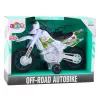 LEAN TOYS Motocross Off-Road Drive con luces y sonidos blanco