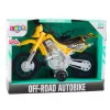 LEAN TOYS Moto de cross Off-Road Drive con luces y sonidos amarillo