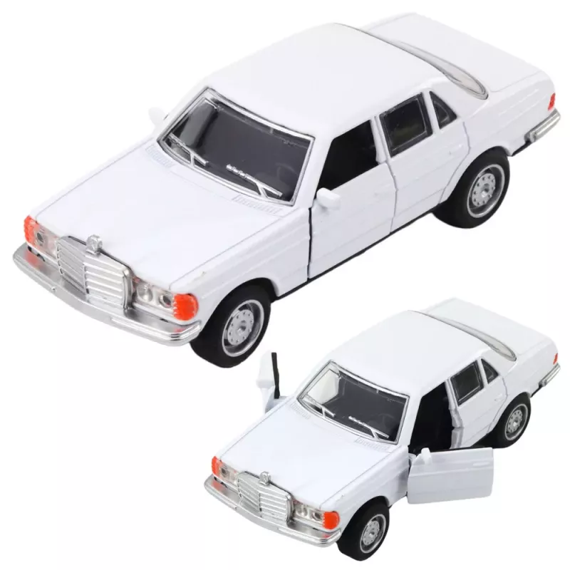 LEAN TOYS Coche clásico de metal motorizado con luces y sonidos, puertas que se abren, surtido