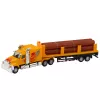 LEAN TOYS Camión cisterna transporte de madera con retroceso, luces y sonidos 1:36