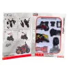 LEAN TOYS Moto para montar Twisting Metal 1:14 DIY rojo