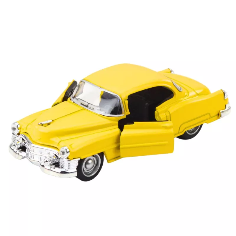 LEAN TOYS Coche clásico de los años 50 de metal con retroceso, puertas que se abren 1:32 surtido