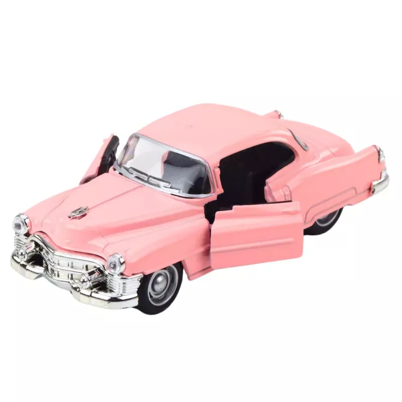 LEAN TOYS Coche clásico de los años 50 de metal con retroceso, puertas que se abren 1:32 surtido