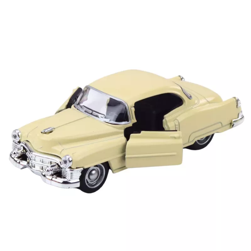 LEAN TOYS Coche clásico de los años 50 de metal con retroceso, puertas que se abren 1:32 surtido
