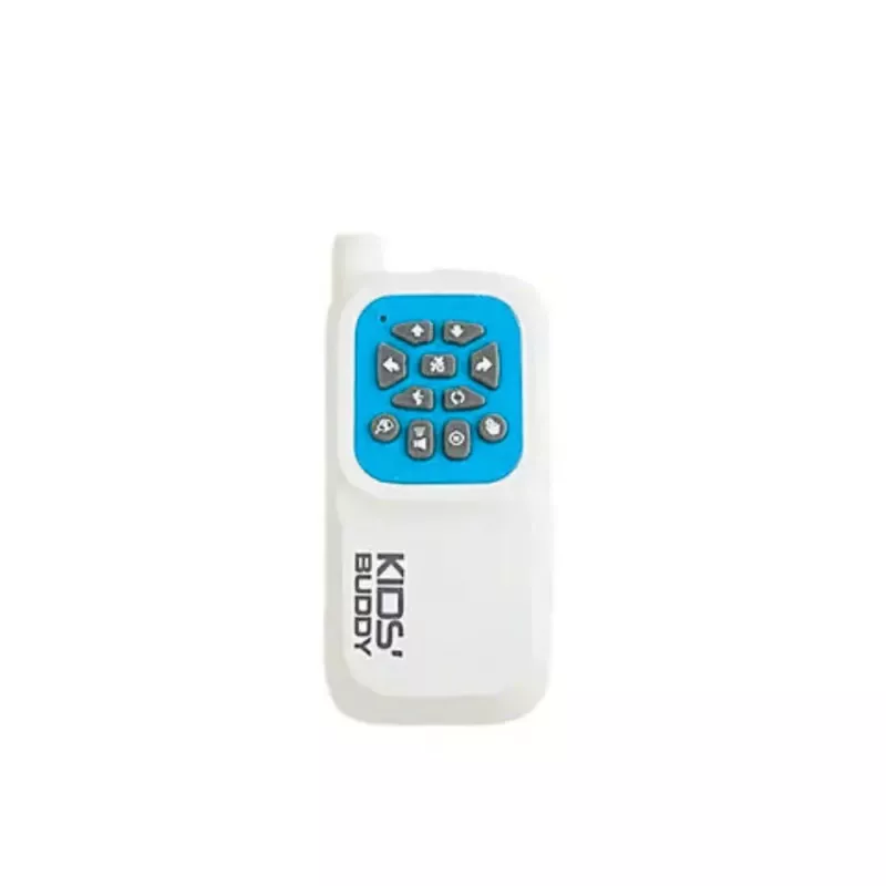 LEAN TOYS Perro robot interactivo con mando a distancia, luz y sonido, blanco azul