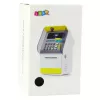 LEAN TOYS Hucha cajero automático con código PIN y tarjeta Rosa