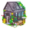 LEAN TOYS Bloques de construcción mini invernadero casita de jardín 588 piezas