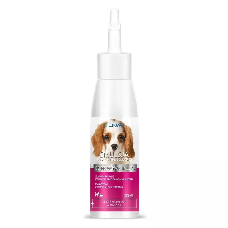EUROWET Emulsión limpiadora de oídos para perros y gatos - 100 ml
