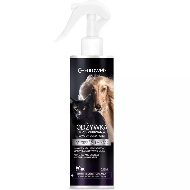 EUROWET Acondicionador sin aclarado para perros y gatos - 200 ml
