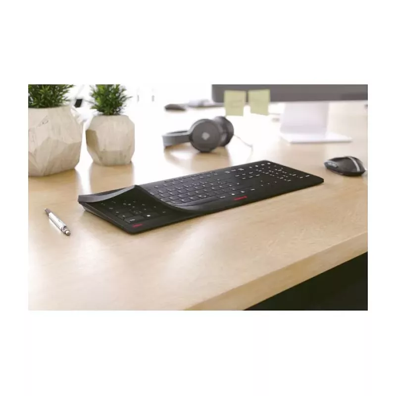 CHERRY STREAM PROTECT KEYBOARD Teclado con cable, distribución US, negro