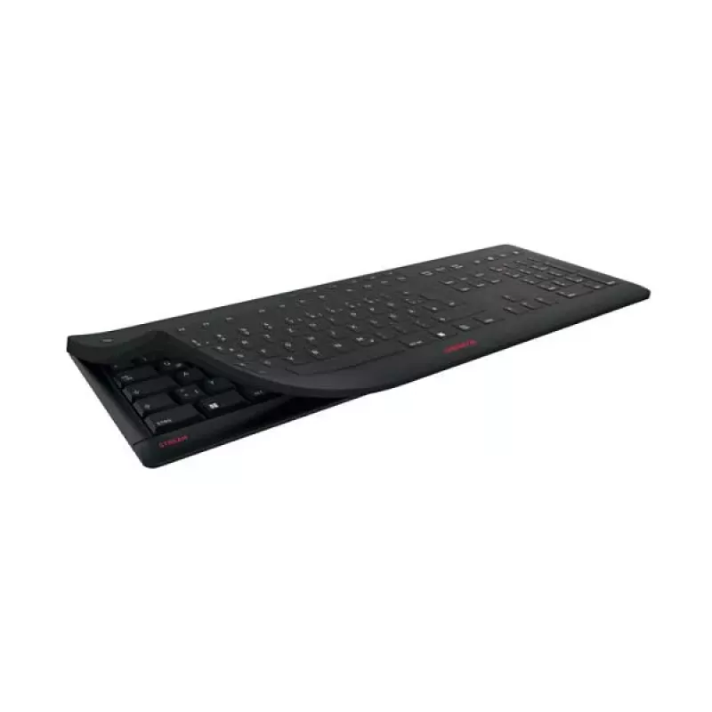 CHERRY STREAM PROTECT KEYBOARD Teclado con cable, distribución US, negro