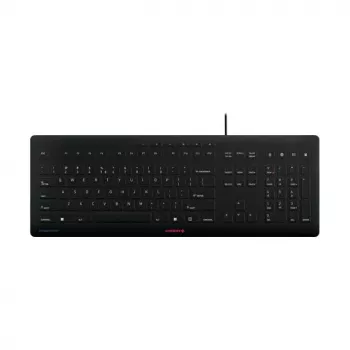 CHERRY STREAM PROTECT KEYBOARD Teclado con cable, distribución US, negro