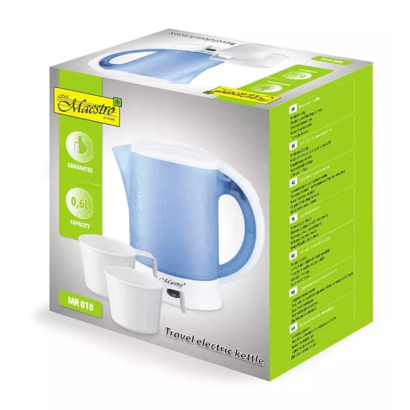 MEO MR-010 Maestro hervidor de viaje con 2 tazas