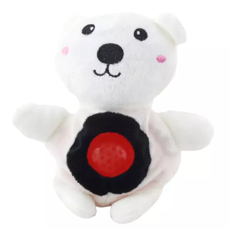 LEAN TOYS Peluche con barriga apretable y bolas de agua 20cm Mix