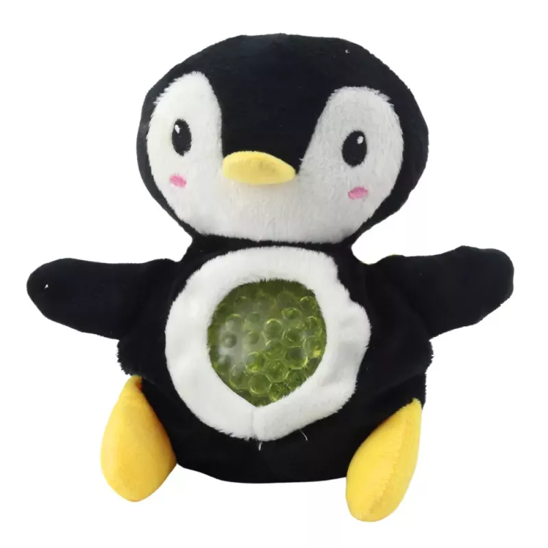 LEAN TOYS Peluche con barriga apretable y bolas de agua 20cm Mix