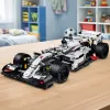 LEAN TOYS Bloques de construcción Coche de carreras F1 blanco y rojo 1235 uds.