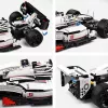 LEAN TOYS Bloques de construcción Coche de carreras F1 blanco y rojo 1235 uds.