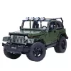 LEAN TOYS Bloques de construcción Coche todoterreno verde caqui 2078 piezas