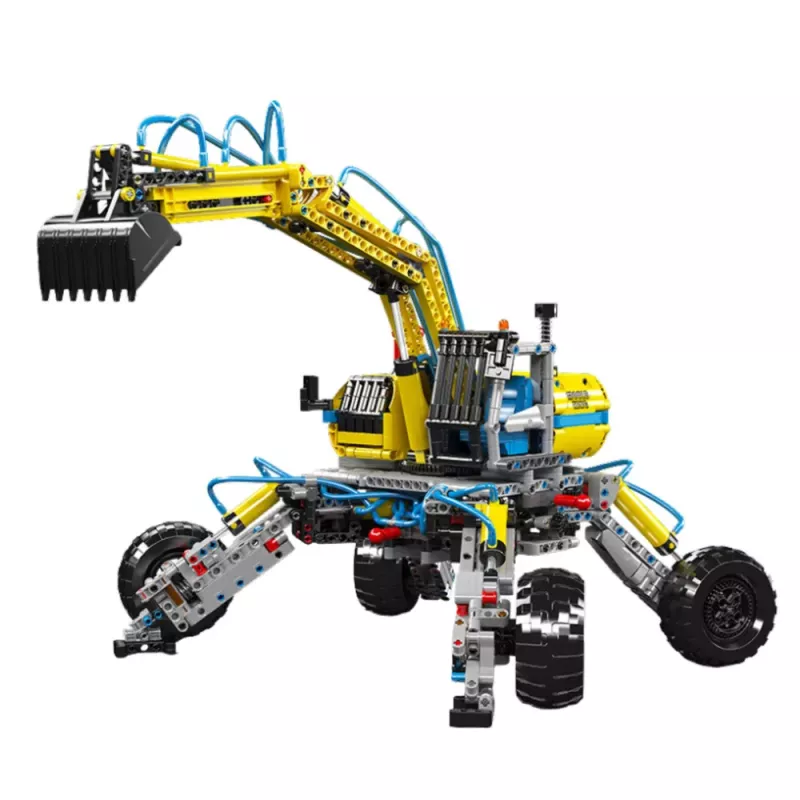 LEAN TOYS Bloques de construcción Excavadora todoterreno móvil 1392 uds.