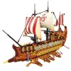 LEAN TOYS Bloques de construcción Barco romano antiguo 2073 uds.