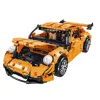 LEAN TOYS Bloques de construcción Coche de carreras GT naranja 1:14 1268 uds.