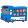 LEAN TOYS Piano eléctrico juguete didáctico para niños pequeños Autobús azul