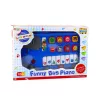 LEAN TOYS Piano eléctrico juguete didáctico para niños pequeños Autobús azul