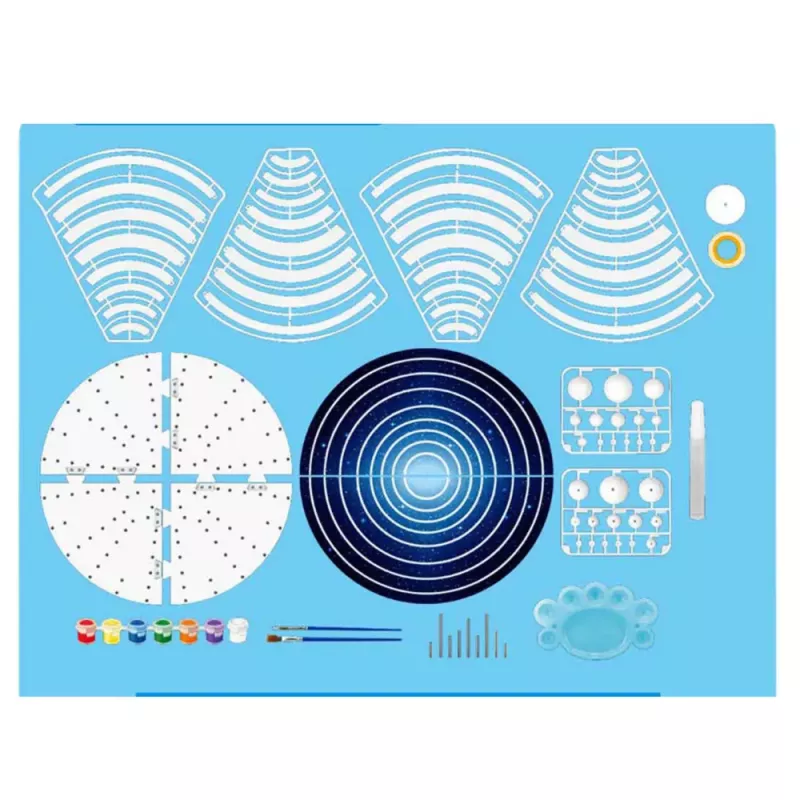 LEAN TOYS Kit educativo de plástico Sistema Solar planetas DIY