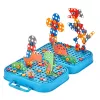 LEAN TOYS Set de destornilladores DIY Maletín puzzle dinosaurio bloques de construcción destornillador 228 piezas