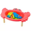 LEAN TOYS Set de pesca: mesa de cangrejos, 10 peces, caña de pescar, colador, rosa